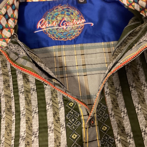 Robert Graham button down long sleeve shirt Mens size XL Knowledge Wisdom Faith - Picture 6 of 12